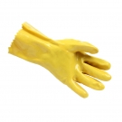 千禧龍028黃棉毛浸塑PVC手套