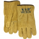 威仕盾G-2064牛二層皮黃色勞保手套