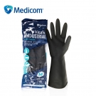 麥迪康1150D耐酸堿防滑加厚乳膠手套大號