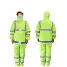 漢盾HD-RAC004 PVC帶反光條雙層分體雨衣