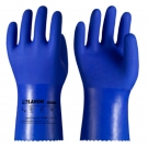 LANON蘭浪U8628S全掌磨砂防滑涂層PVC耐油手套