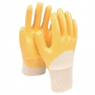 好員工N306針織布丁腈涂層全棉手套