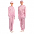 嘉柏利通F-2113粉色立領拉鏈式分體潔凈服