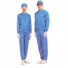 嘉柏利通F-2116海藍色立領拉鏈式分體潔凈服