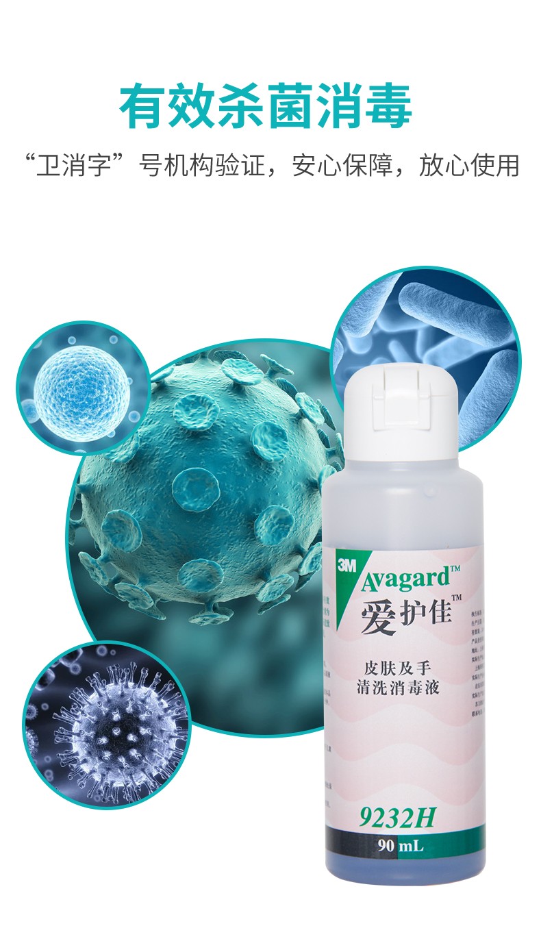 3M愛護(hù)佳9232H皮膚及手清洗消毒液圖片5