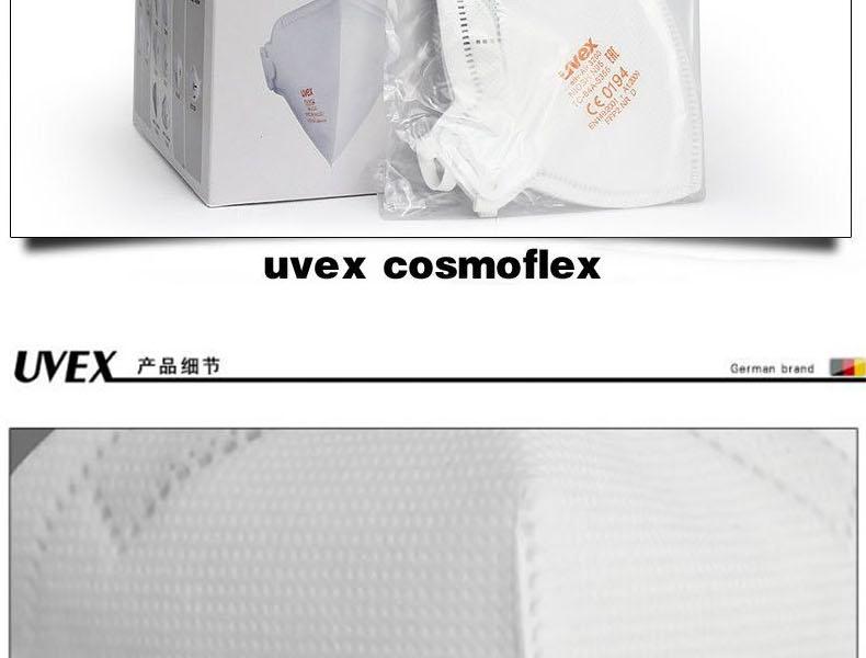 UVEX優唯斯8733200折疊式FFP2防塵口罩圖片8