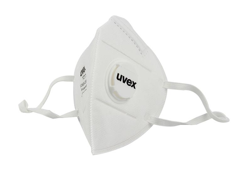 UVEX優唯斯8721211折疊式帶閥KN95防塵口罩圖片2
