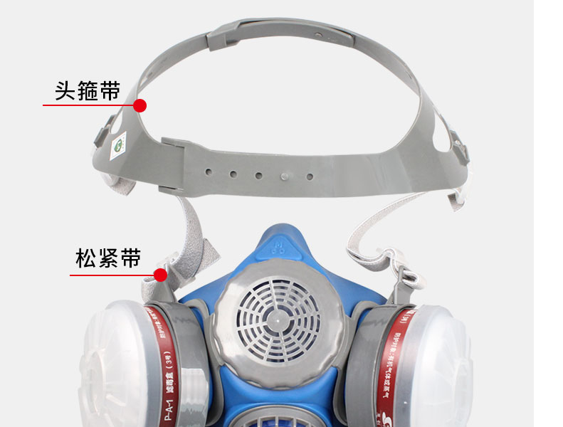 思創ST-M60G-1B硅膠半面罩防毒面具圖片8