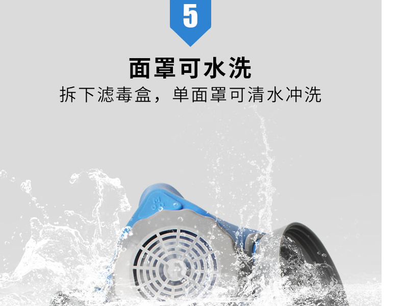 思創ST-M60G-1B硅膠半面罩防毒面具圖片11