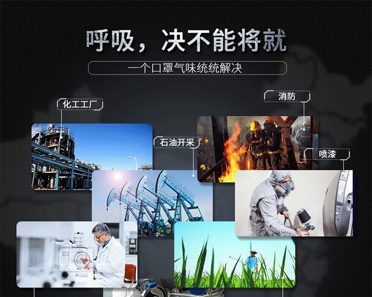 思創ST-S100-3硅膠全面罩防毒面具圖片3