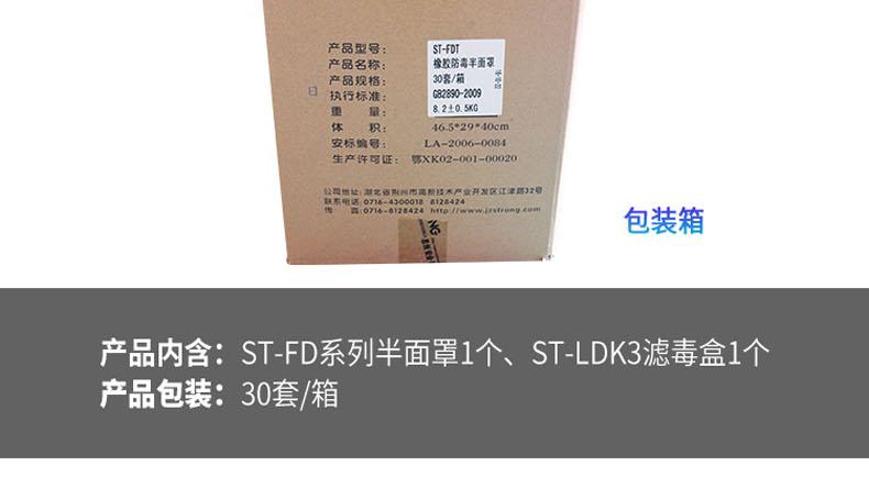 思創ST-FDT透明橡膠半面罩防毒面具圖片11