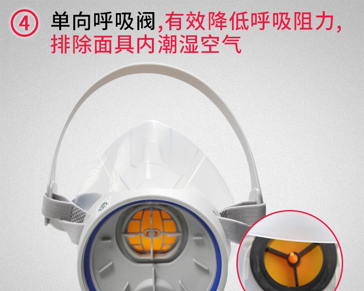 思創ST-FDLX橡膠半面罩防毒面具圖片6