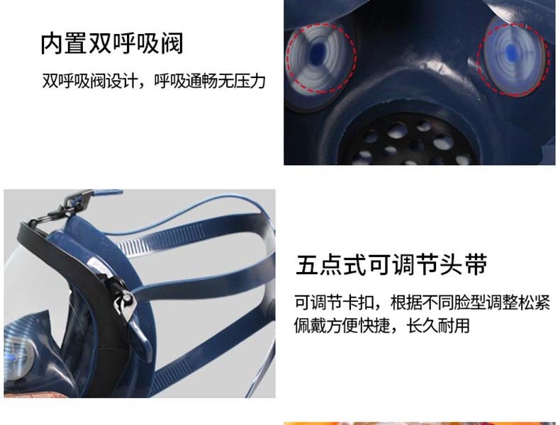 思創ST-S100X-1橡膠球面防毒面具圖片13