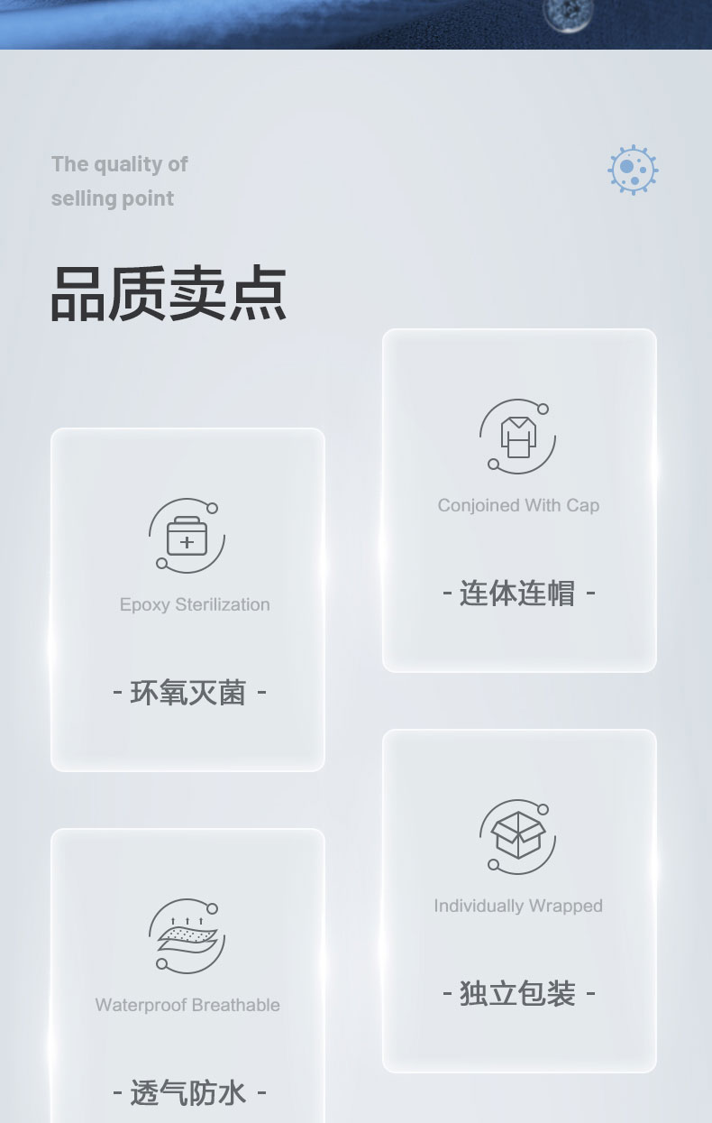 可孚2類醫用一次性連體防護服圖片2