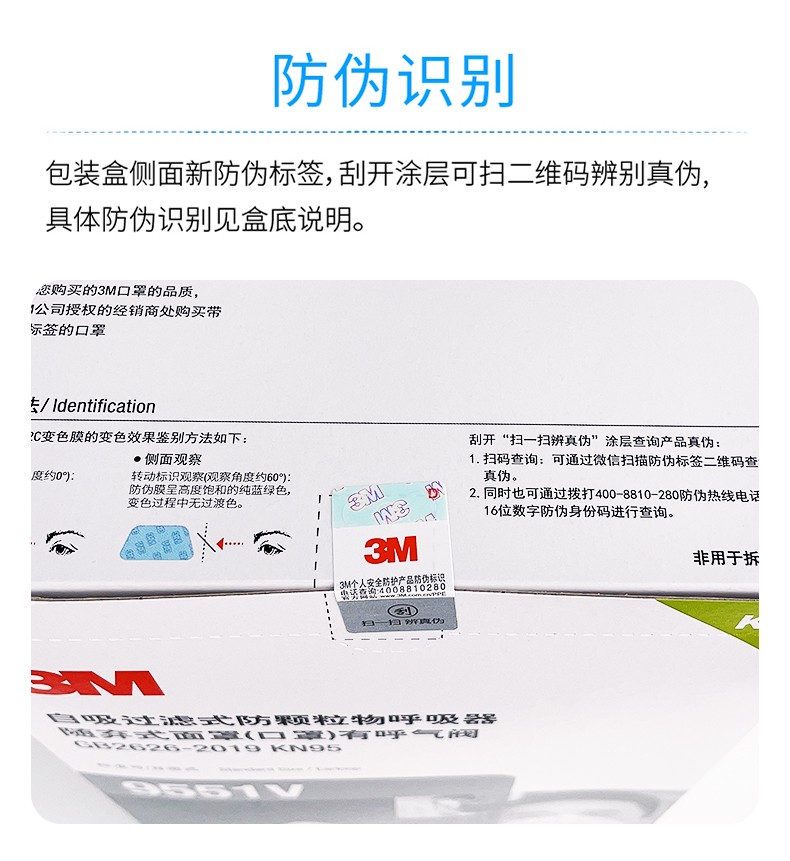 3M9551V折疊式防顆粒物防塵口罩圖片9