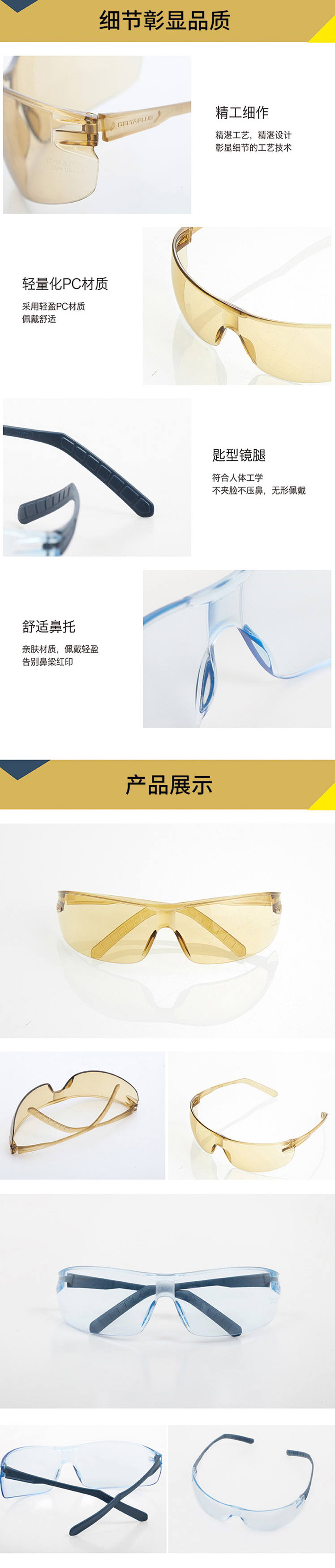 代爾塔101143HELIUBB防霧防護(hù)眼鏡圖7