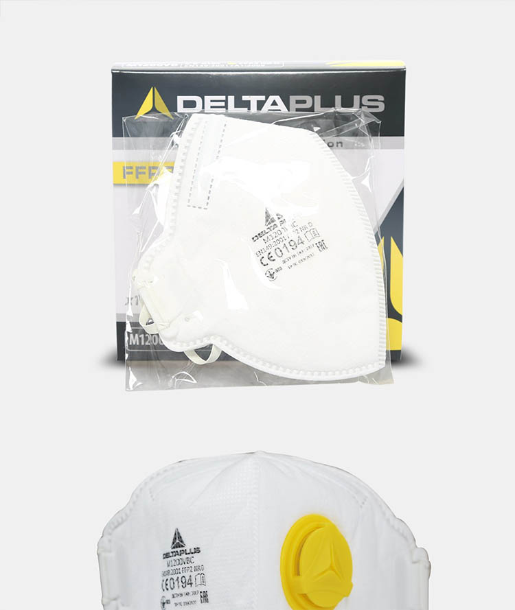 代爾塔104022FFP2級無紡布帶閥防塵口罩圖片7