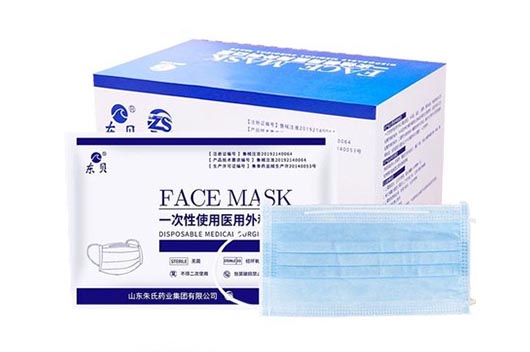 東貝一次性使用醫(yī)用外科口罩圖片