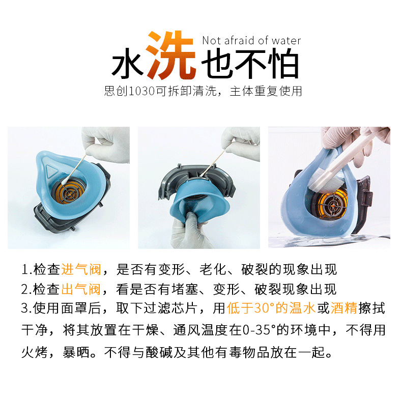 思創ST-1020A硅膠防塵面具圖8