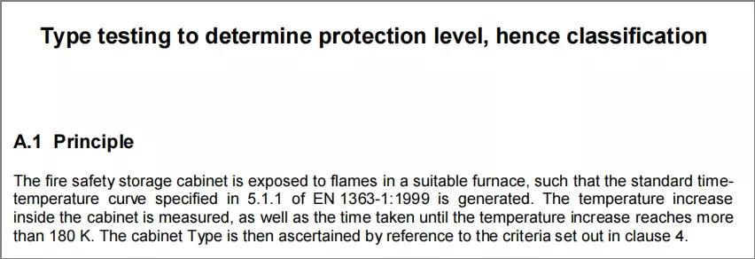 EN14470-1：2004防火測試