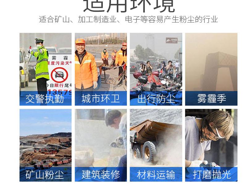 冠樺M-8860V（藍色）帶閥防塵口罩圖5