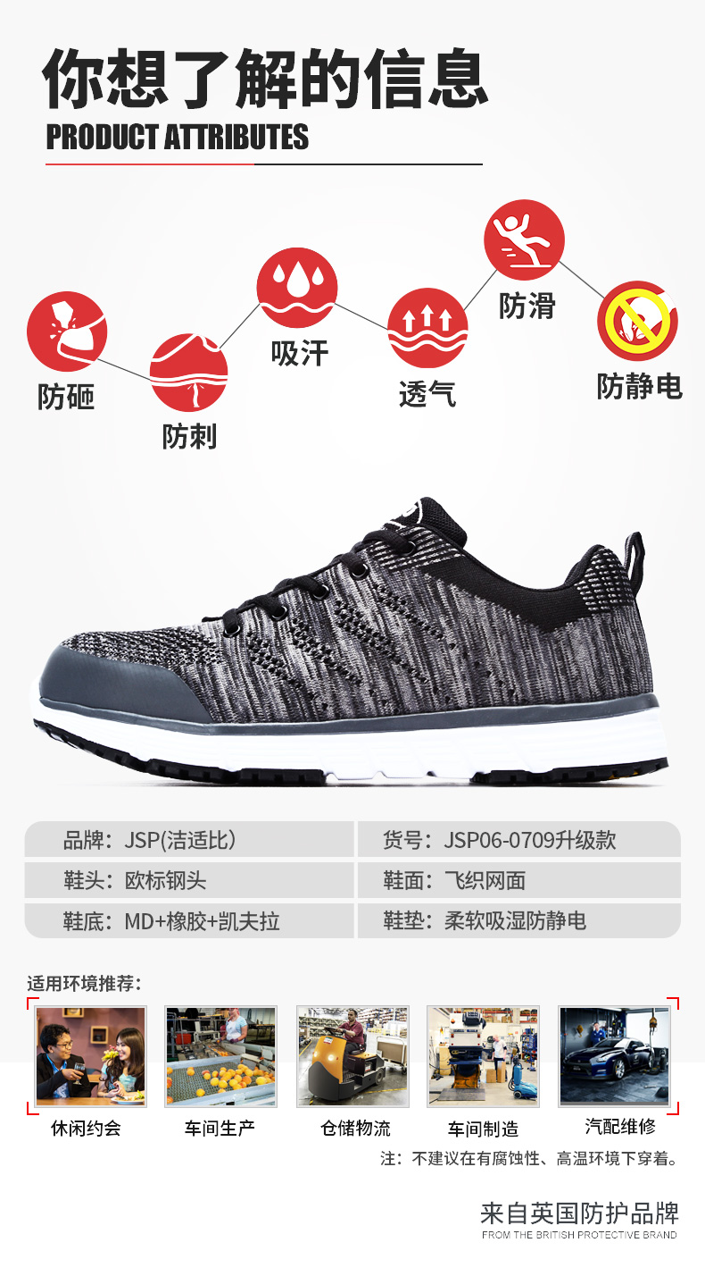 潔適比JSP-06-0709安全鞋圖5