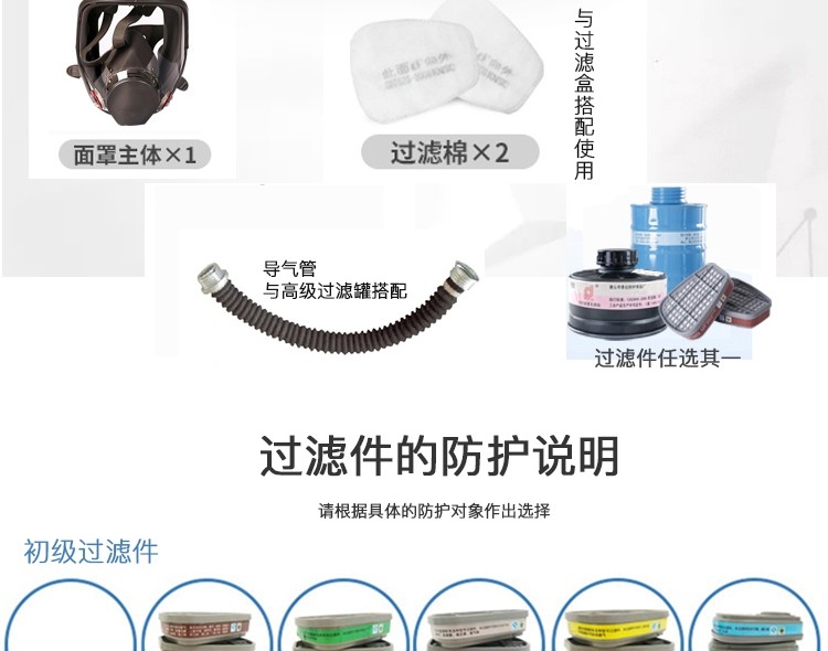 普達MJ-4007防毒面具套裝圖6