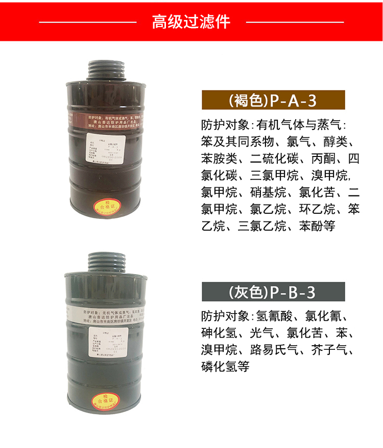 普達(dá)P-K-3 4號濾毒罐圖1