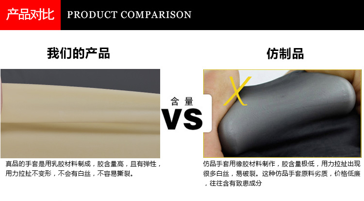 威蝶60B白色加厚乳膠手套圖13