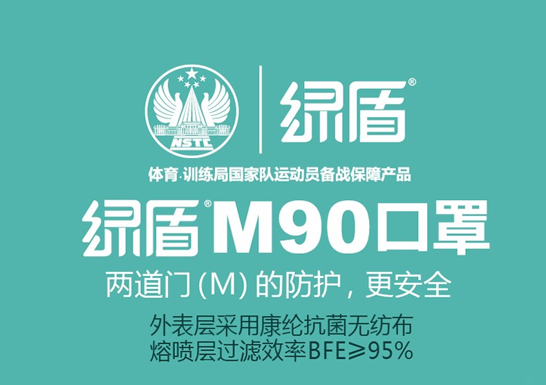 綠盾M90 3D防塵口罩圖1