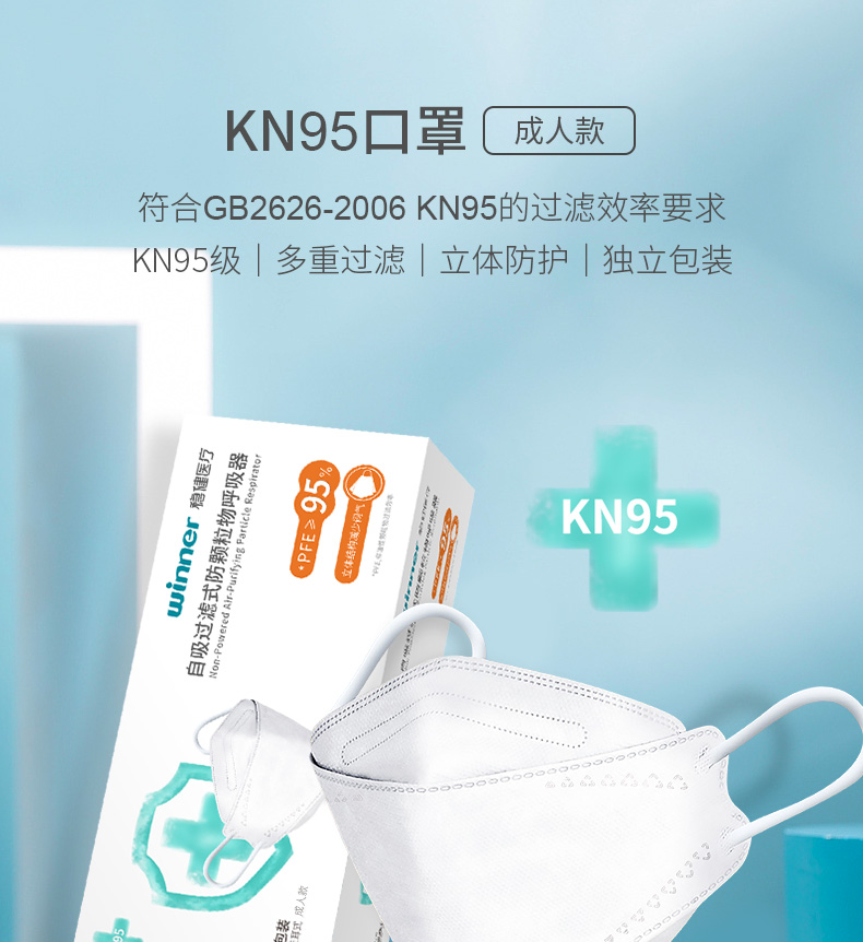 穩健604-006887KN95防塵口罩圖1