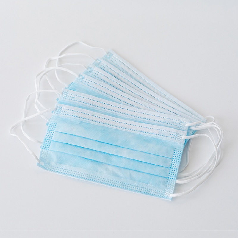 宜舒FE3B藍(lán)色平面三層一次性口罩圖片2