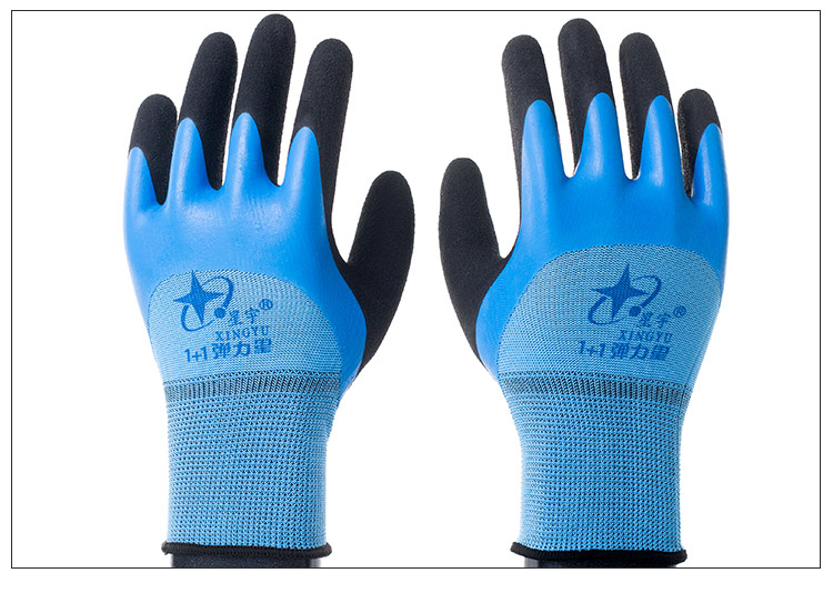 星宇1+1彈力星勞保手套圖片10