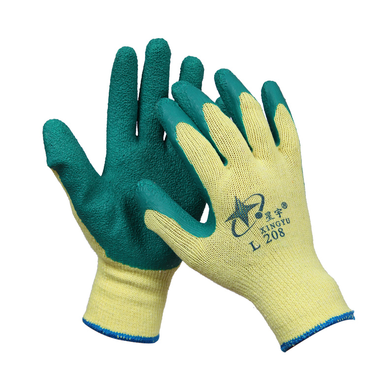 星宇L208紗線皺紋勞保手套圖片9