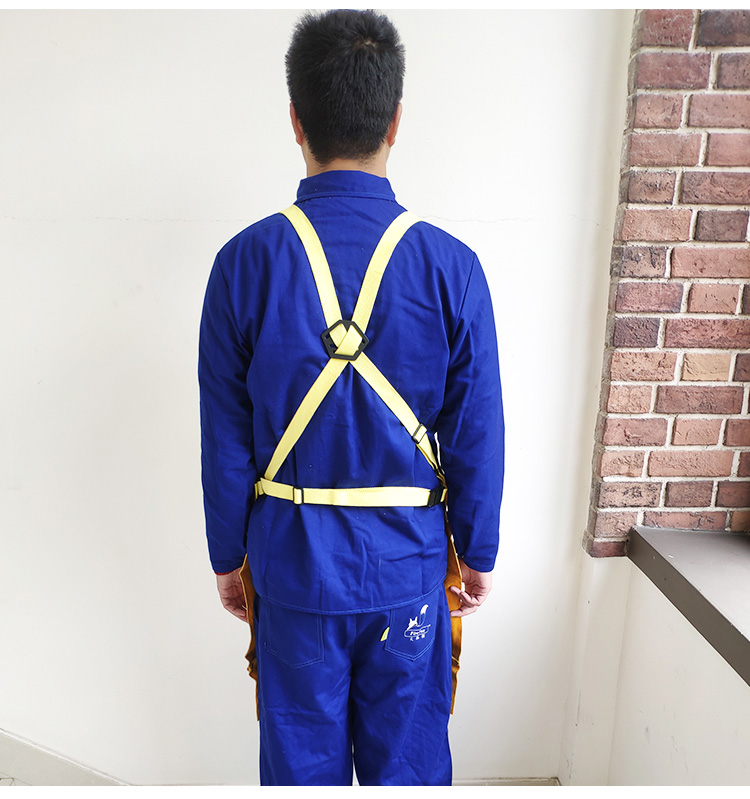 威特仕44-2136皮護(hù)胸防火阻燃圍裙圖11