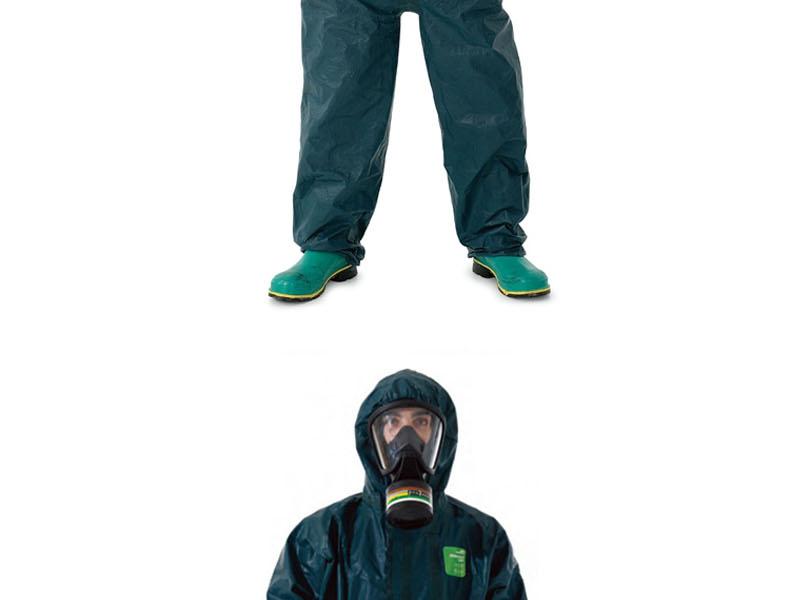 微護佳GR40-T-99-750MC4000綠色長管連接防護服 圖片4