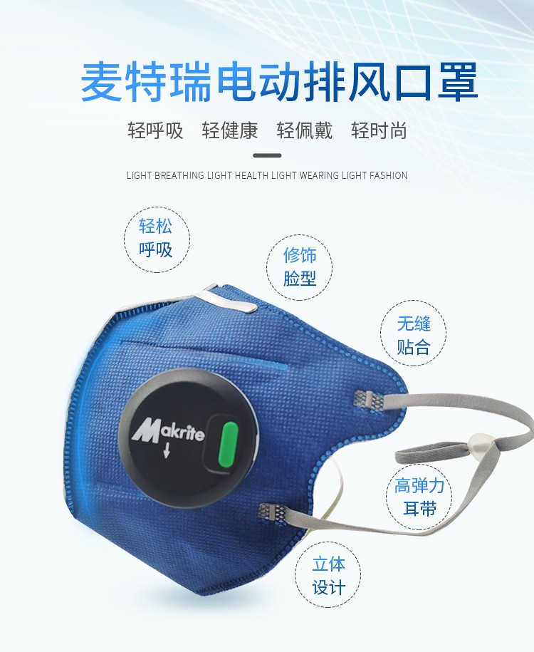 Makrite麥特瑞880DV+KN95排氣風扇防塵口罩圖4