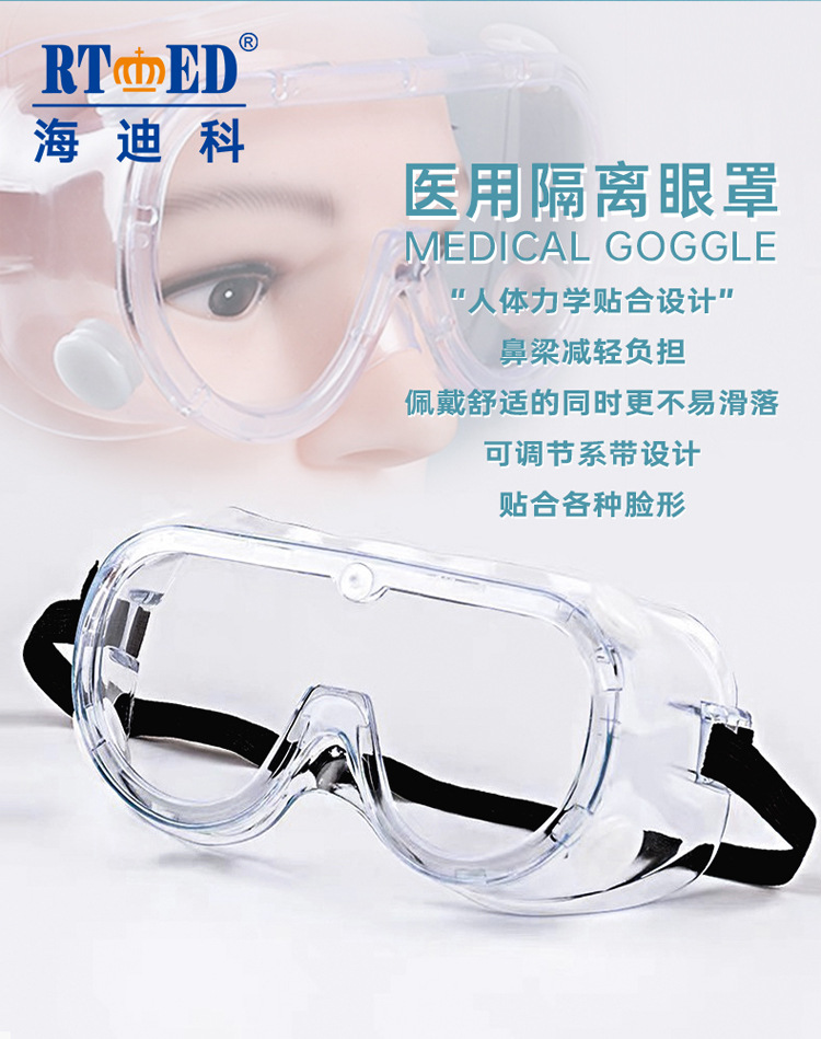 海迪科防霧防噴濺護(hù)目鏡圖片5