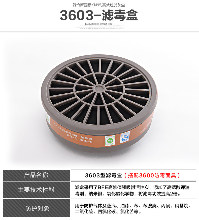 保為康3603濾毒盒圖片5