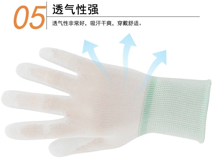 華特1#M#凈化涂掌勞保手套圖片8