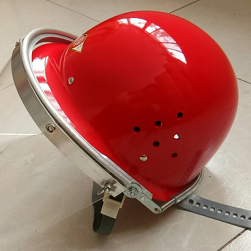 盾牌玻璃鋼安全帽帶彈簧面罩圖片