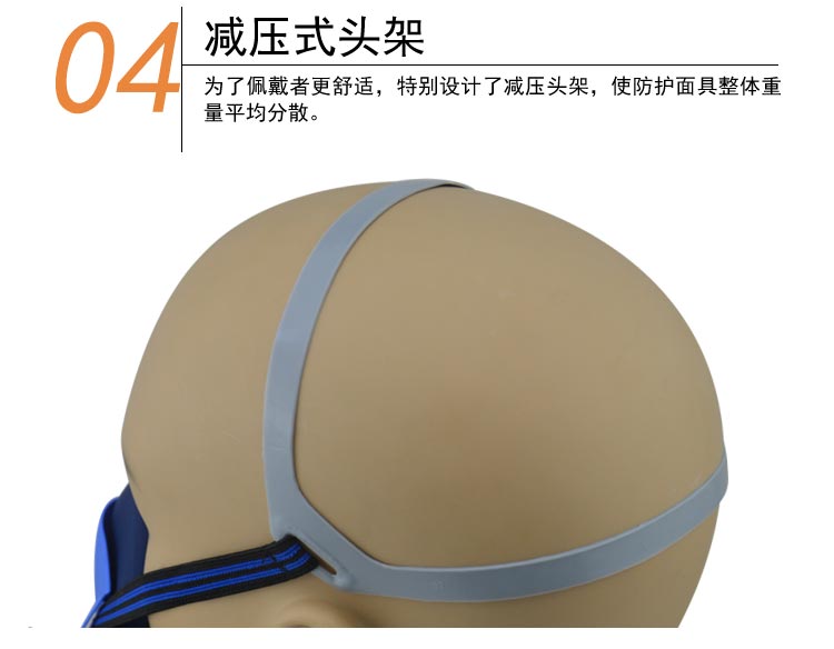 華特HT8301硅膠雙罐防毒面具圖片9