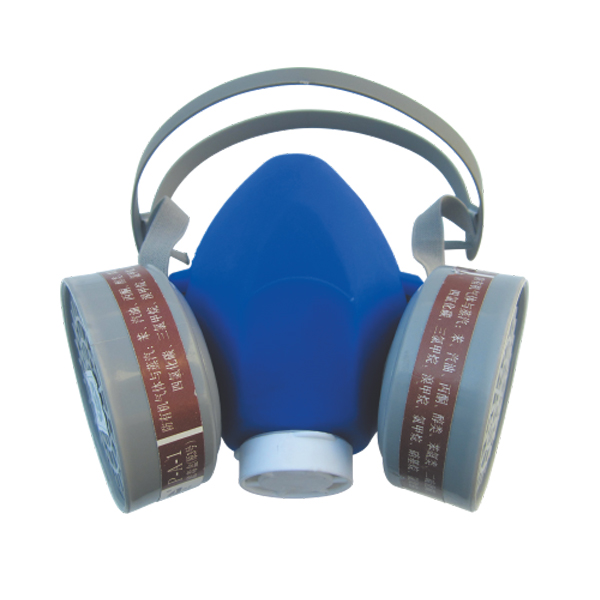 以勒8600A雙濾盒半面罩防毒面具圖片