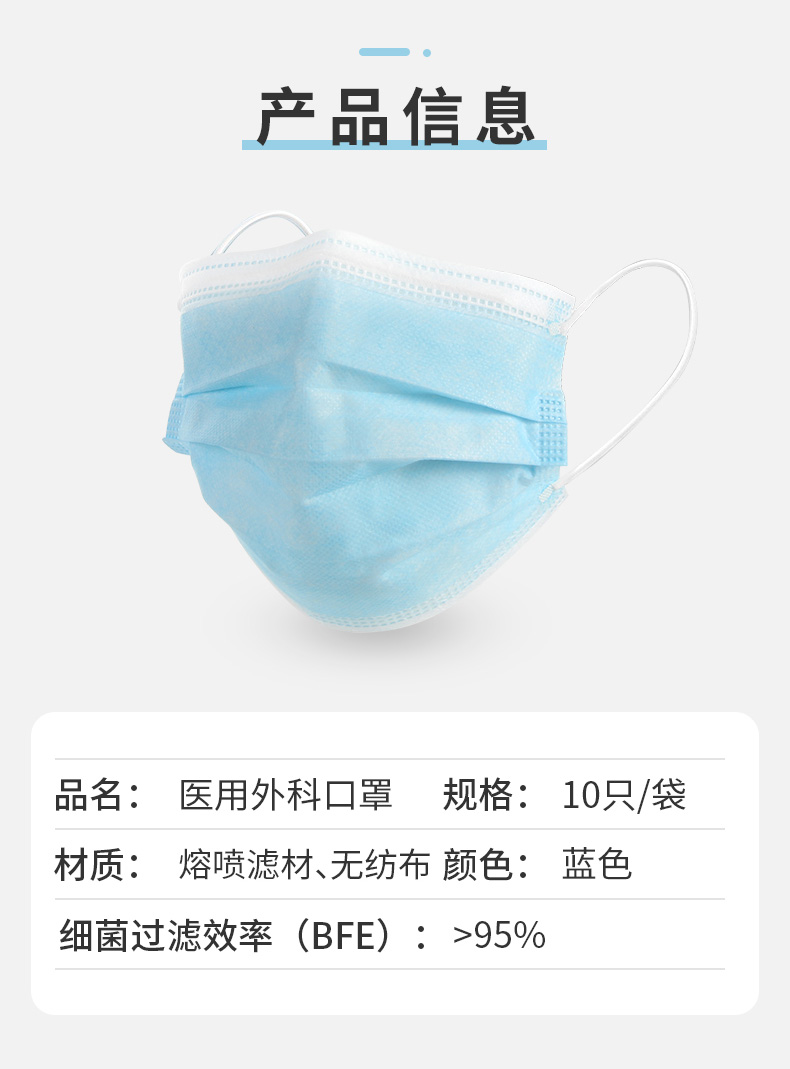 星工XG1111滅菌醫(yī)用外科口罩一次性口罩圖片4