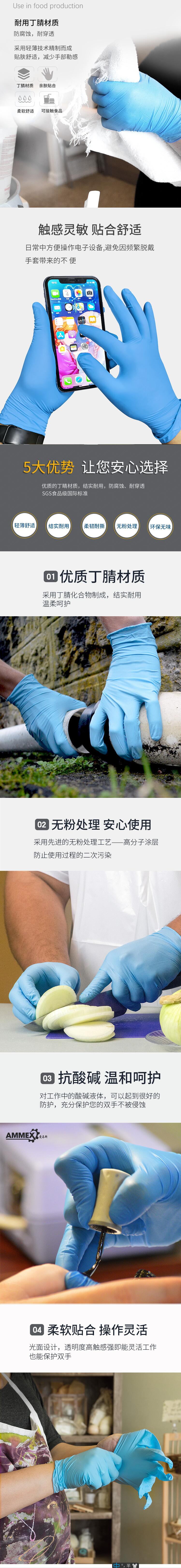 愛馬斯APFGWCHD42100食品級一次性丁腈手套圖片