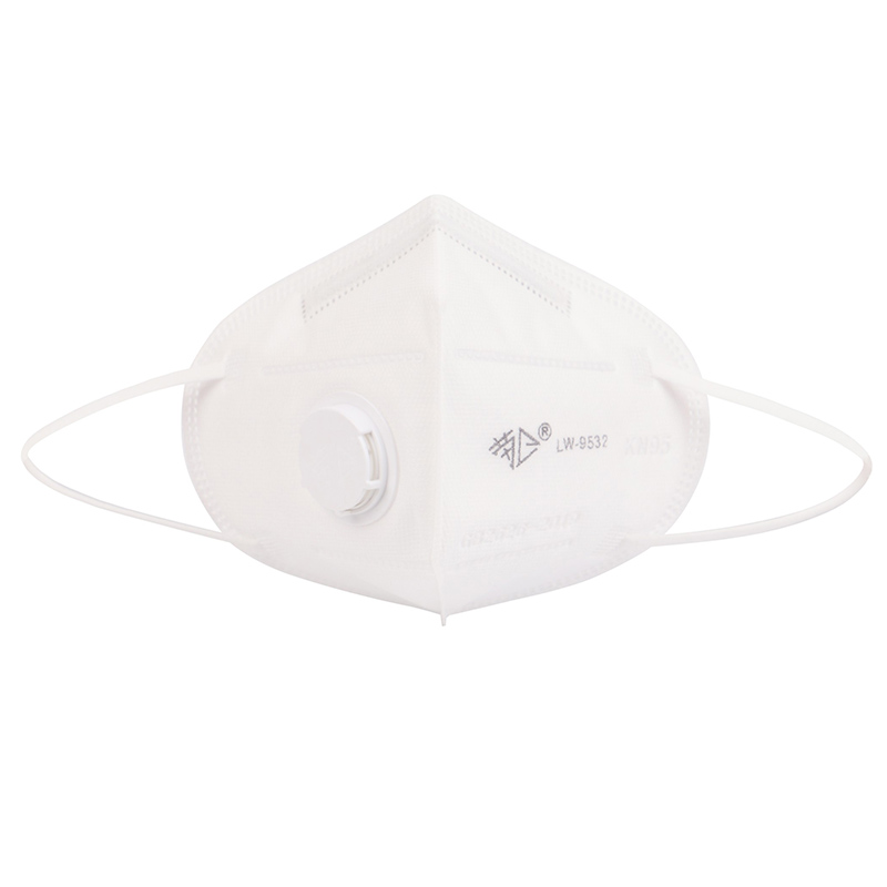 勞衛(wèi)9532帶閥折疊式防塵口罩圖片