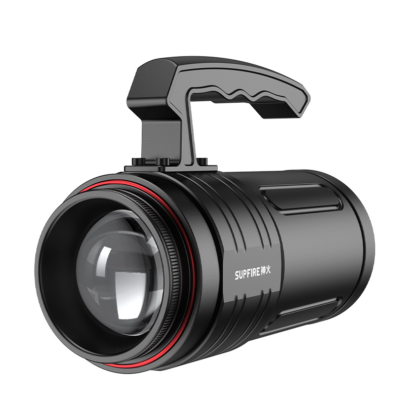 神火GF08強(qiáng)光夜釣三色光源大功率手電筒圖片2