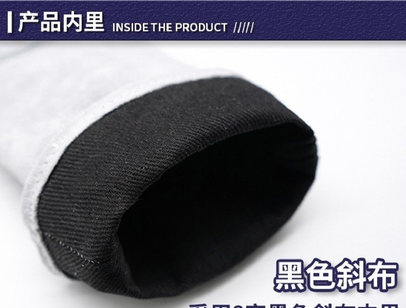 焊獸4154P原色二層拇指加條焊接手套圖片2