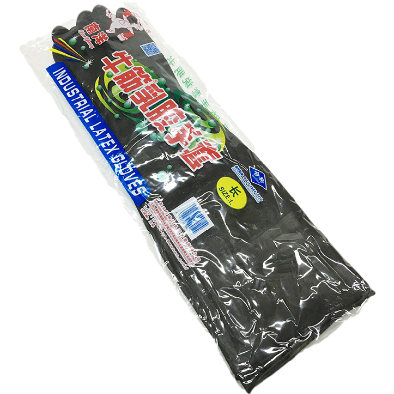 南洋黑色工業乳膠手套圖片2