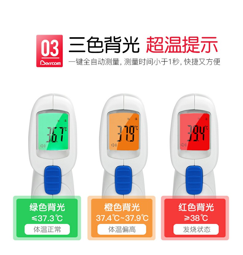 倍爾康JXB-180非接觸式紅外體溫計圖片4